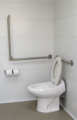 Toilet with Handrails